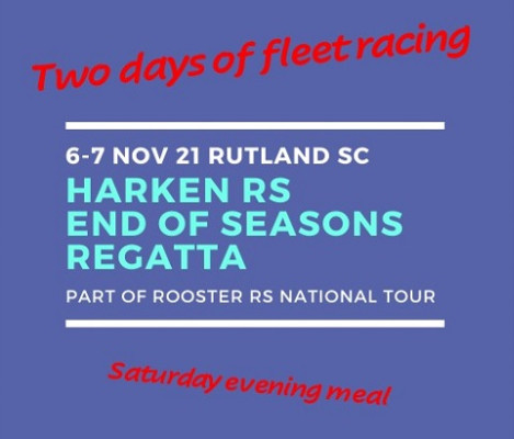 More information on Harken RS End of Seasons Regatta 6-7 Nov at Rutland SC